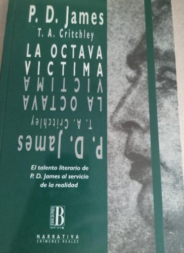 Portada del libro de La octava victima. P.J. James. EDICIONES B 1º ED.1993 293pp