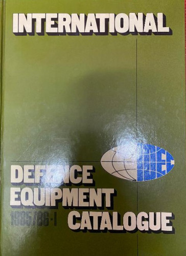 Portada del libro de DEFENCE EQUIPMENT 1985-1986 - VOLUMEN I. CATALOGUE. INTERNATIONAL.