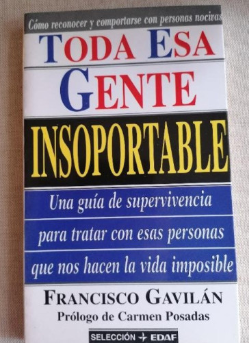 Portada del libro de Toda Esa Gente Insoportable