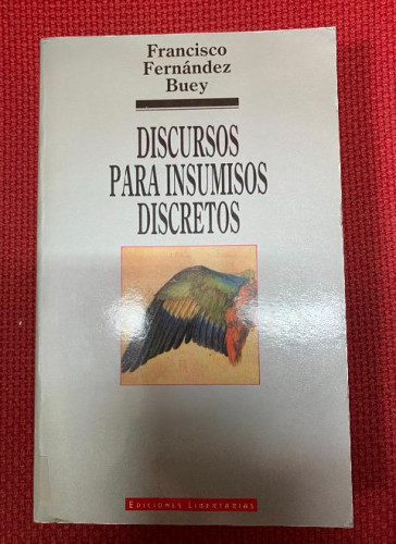 Portada del libro de Discursos para insumisos discretos