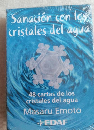 Portada del libro Sanación con los cristales del agua Masaru Emoto Publicado por EDAF EDITORIAL, 2008 PRECINTADO