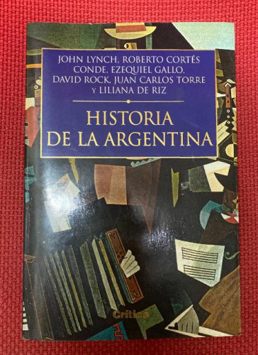 Portada del libro de Historia de la Argentina