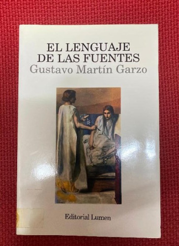 Portada del libro de El lenguaje de las Fuentes (Palabra en el tiempo)