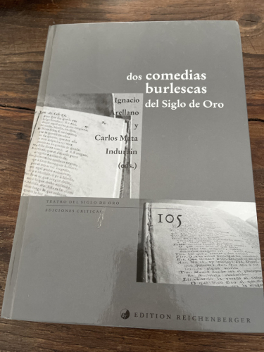 Portada del libro de Dos comedias burlescas del Siglo de Oro