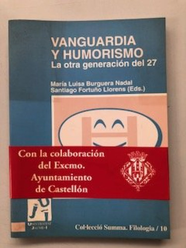 Portada del libro de Vanguardia y humorismo. La otra generación del 27