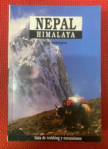 Portada del libro de NEPAL, HIMALAYA. GUÍA DE TREKKING Y EXCURSIONES. STAN ARMINGTON. SUA EDIZIOAK, 1991.