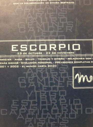 Portada del libro de Escorpio - guias astrologicas -