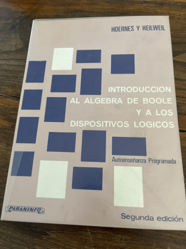 Portada del libro de Introduccíon al álgebra de Boole y a los dispositivos lógicos