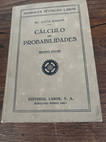 Portada del libro de CÁLCULO DE PROBABILIDADES. SEGUNDA EDICIÓN. 