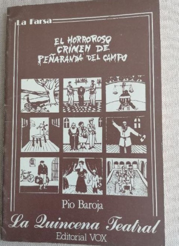 Portada del libro de EL HORROROSO CRIMEN DE PEÑARANDA DEL CAMPO PIO BAROJA VOX 1980 93pp