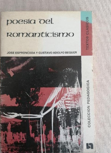 Portada del libro de POESÍA DEL ROMANTICISMO