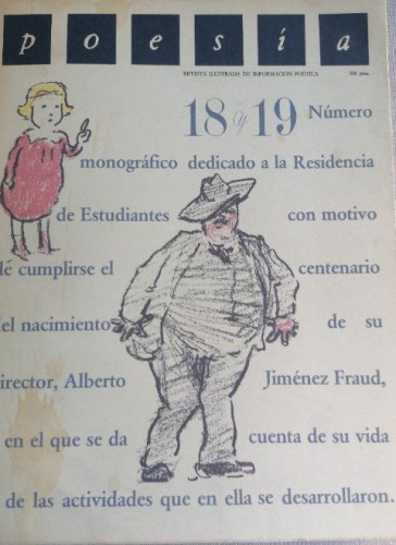 Portada del libro de Poesía Revista ilustrada de información poética 18 ,19 .monográfico a la residencia estudiantes