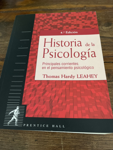 Portada del libro de HISTORIA DE LA PSICOLOGÑIA. PRINCIPALES CORRIENTES EN EL PENSAMIENTO PSICOLÓGICO