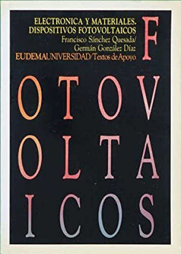 Portada del libro de Electrónica y materiales, dispositivos fotovoltaicos