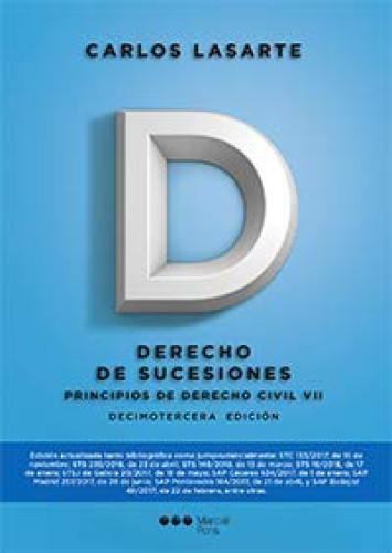 Portada del libro de Principios de Derecho civil. Tomo VII Lasarte Álvarez, Carlos / García