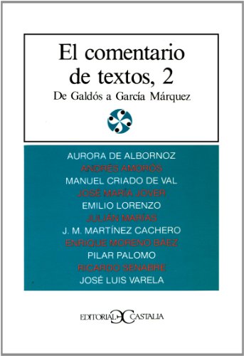 Portada del libro de El comentario de textos 2