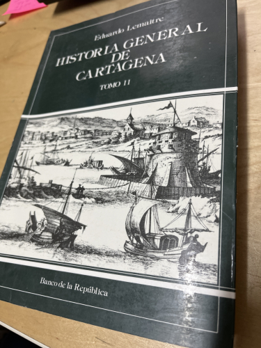 Portada del libro de Historia general de cartagena tomo II