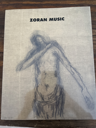 Portada del libro de Zoran Music (Catálogo Exposición, Madrid 1996)