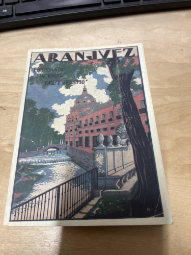 Portada del libro de ARANJUEZ PATRONATO NACIONAL DE TURISMO, ELIAS TORMO Y MONZO, DOCE CALLES 1995 FACSIMIL
