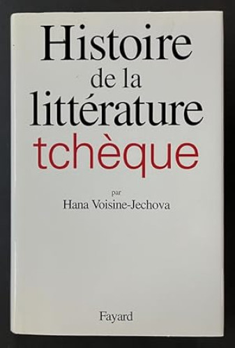 Portada del libro de Histoire de la littérature tchèque