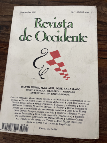 Portada del libro de REVISTA DE OCCIDENTE. Nº 148 SEPTIEMBRE 1993