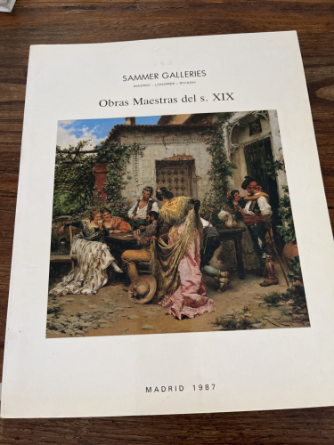 Portada del libro de OBRAS MAESTRAS DEL S XIX. SAMMER GALLERIES. MADRID 1987