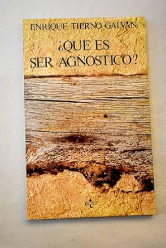 Portada del libro de ¿Qué es ser agnóstico?