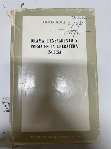Portada del libro de DRAMA, PENSAMIENTO Y POESÍA EN LA LITERATURA INGLESA