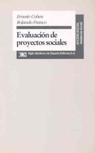 Portada del libro de EVALUACIÓN DE PROYECTOS SOCIALES