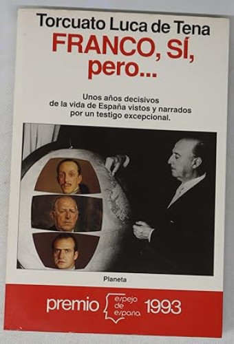 Portada del libro de Franco, sí, pero-- confesiones profanas