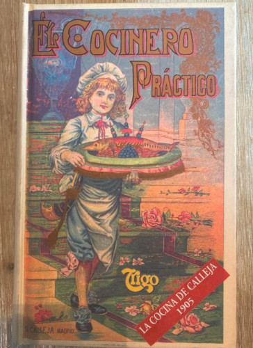 Portada del libro de Cocinero practico, el