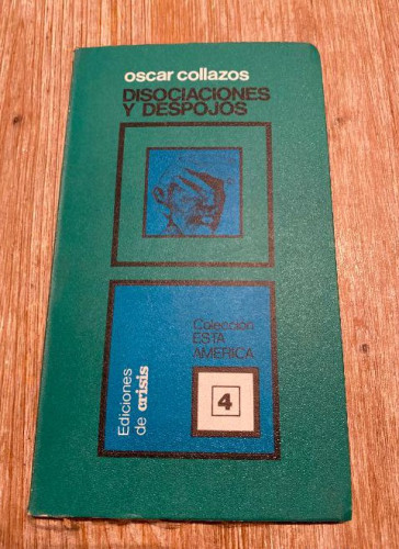 Portada del libro de Disociaciones y despojos