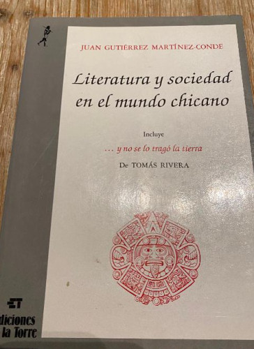 Portada del libro de Literatura y sociedad en el mundo chicano