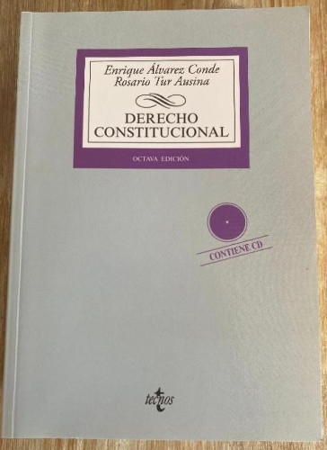 Portada del libro de Derecho Constitucional (Derecho - Biblioteca Universitaria De Editorial Tecnos)