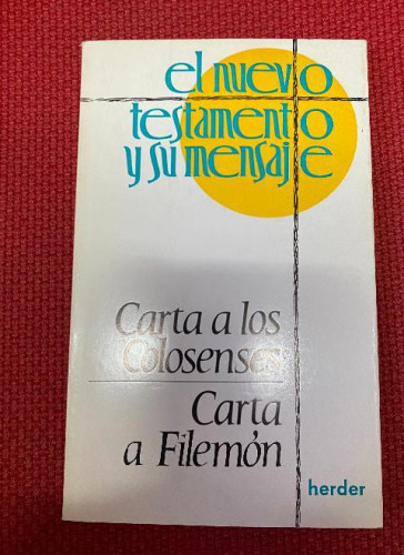 Portada del libro de Carta A Los Hebreos El Nuevo Testamento Y Su Mensaje