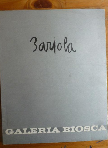 Portada del libro de Barjola Exposición Barjola del 4 al 30 de Diciembre de 1972. Galería Biosca.