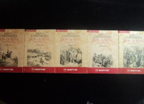 Portada del libro de DON QUIJOTE DE LA MANCHA. CERVANTES. 5 VOL. 1991