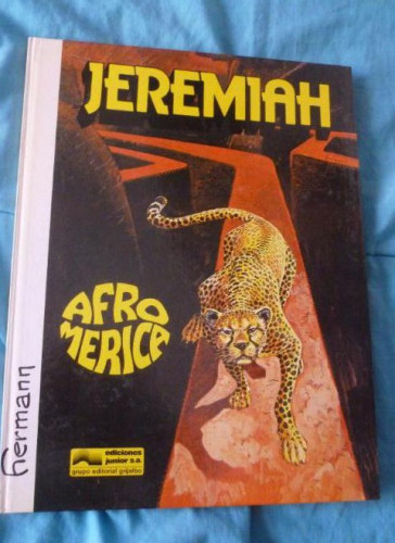 Portada del libro de JEREMIAH. AFRO AMERICA. JUNIOR GRIJALBO. 1ºED 1984