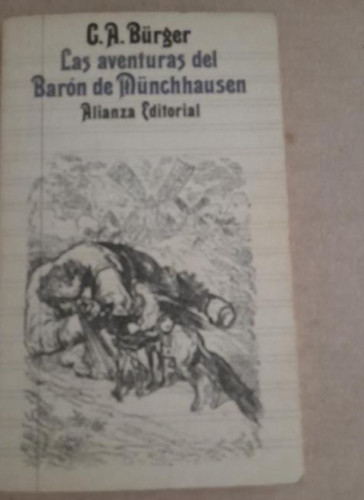 Portada del libro de LAS AVENTURAS DEL BARÓN DE MÜNCHHAUSEN - Gottfried A. Bürger ALIANZA ED.1982 174pp