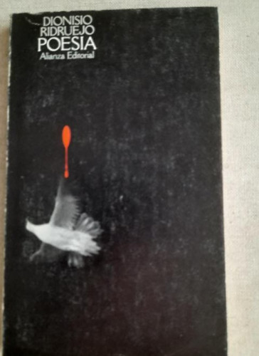 Portada del libro de POESÍA. DIONISIO RIDRUEJO. 1976 176pp