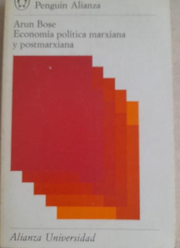 Portada del libro de Economia politica marxiana y postmarxiana