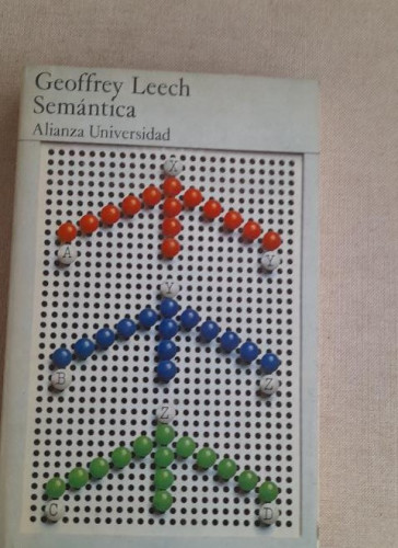 Portada del libro de SEMÁNTICA - GEOFFREY LEECH. 1ª EDICIÓN, 1977 418pp