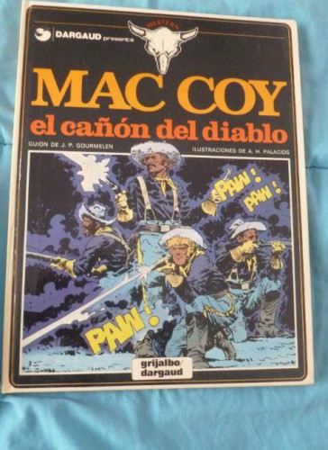 Portada del libro de MAC COY Nº 9. TAPAS DURAS. 1976. -EL CAÑON DEL DIABLO -. PRIMERA EDICION.BUEN ESTADO