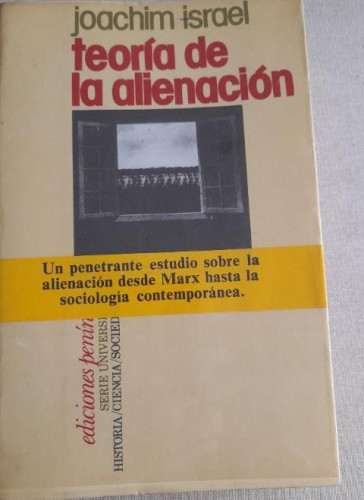 Portada del libro de Teoría de la alineación, Israel, Joachim Ediciones Península 1977 464'pp