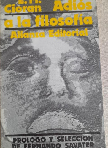 Portada del libro de Adios a la filosofia y otros textos