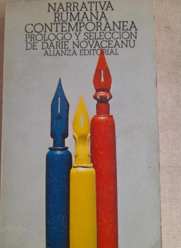 Portada del libro de Narrativa Rumana contemporánea Darie Novaceanu. Alianza Editorial 1974 266pp