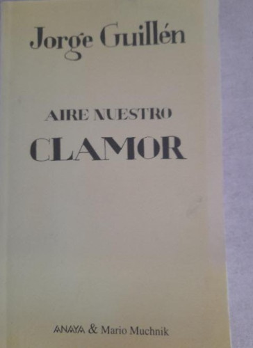 Portada del libro de Clamor