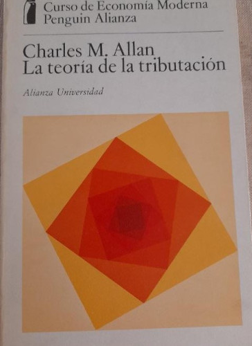 Portada del libro de La teoría de la tributación