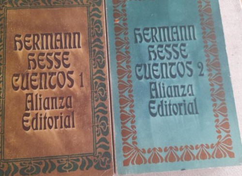 Portada del libro de Hermann Hesse. Cuentos - HESSE, Hermann Alianza ed. 2 vol. Bolsillo