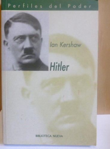 Portada del libro de Hitler, Biblioteca Nueva, Ian Kershaw, tapa blanda. Condición: Muy Bien